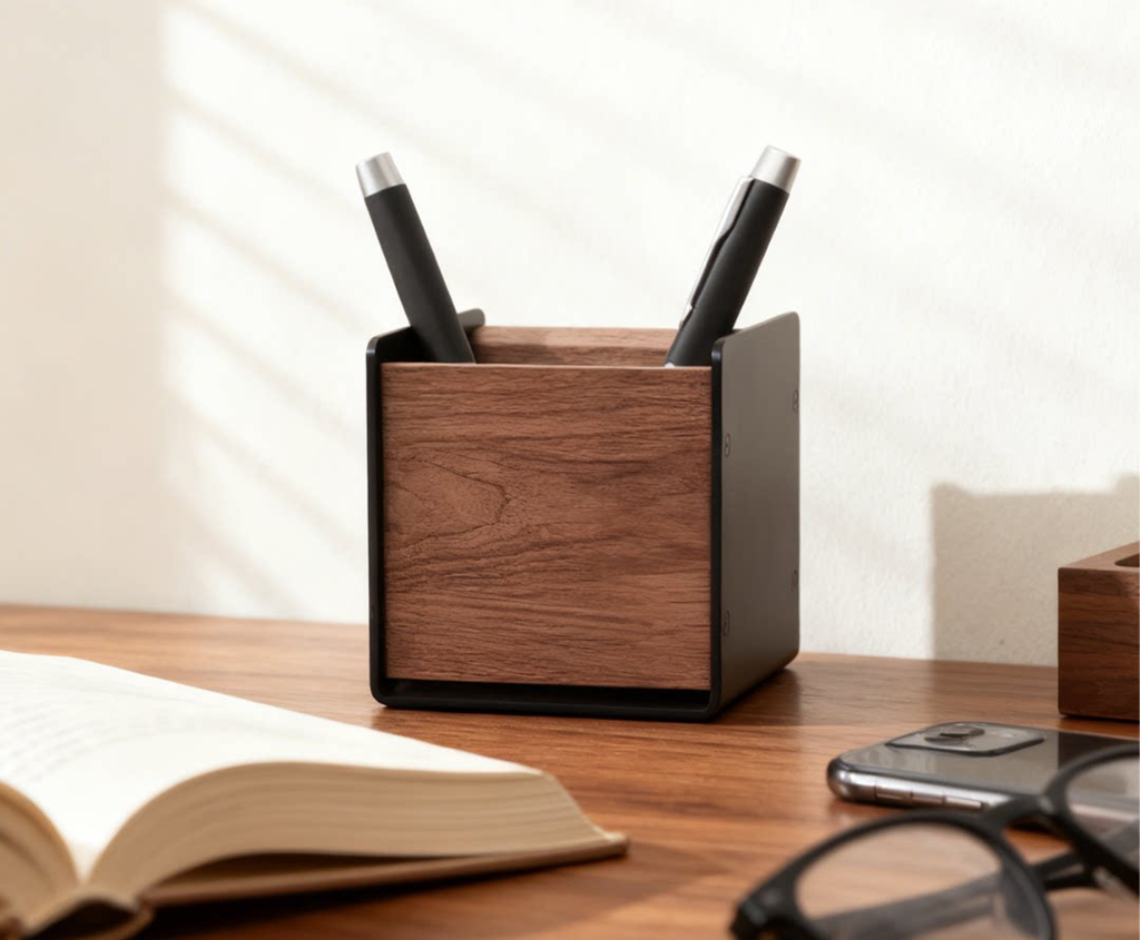 Wooden Pen Organizer