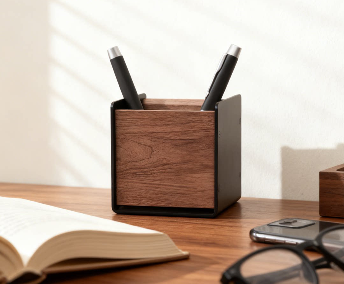 Wooden Pen Organizer