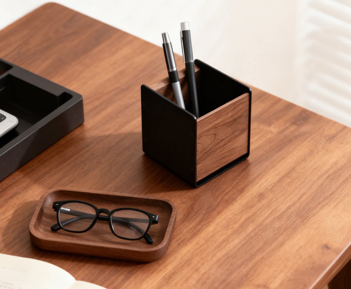 Wooden Pen Organizer
